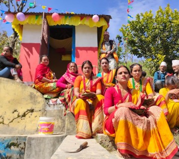 चाैतारामा निर्माण गरिएकाे शिव मन्दिर उद्घाटन