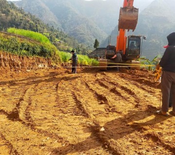 मुसीकोट १० को वडा कार्यालय भवन बन्दै 