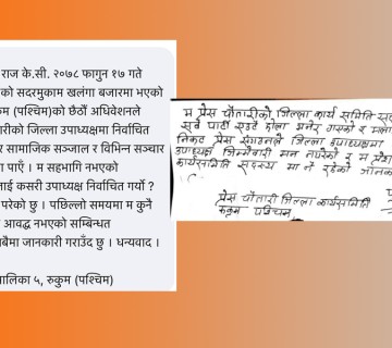 प्रेस चौतारी र समाजवादी प्रेस संगठनकाे उपाध्यक्ष बनाइएकाले भने संगठनमा छैनौं 