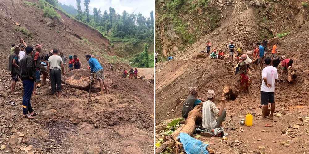 लामाचौरकाे पहिरो माओवादी केन्द्र बाँफिकाेट २ ले हटायो, सडक सुचारु 